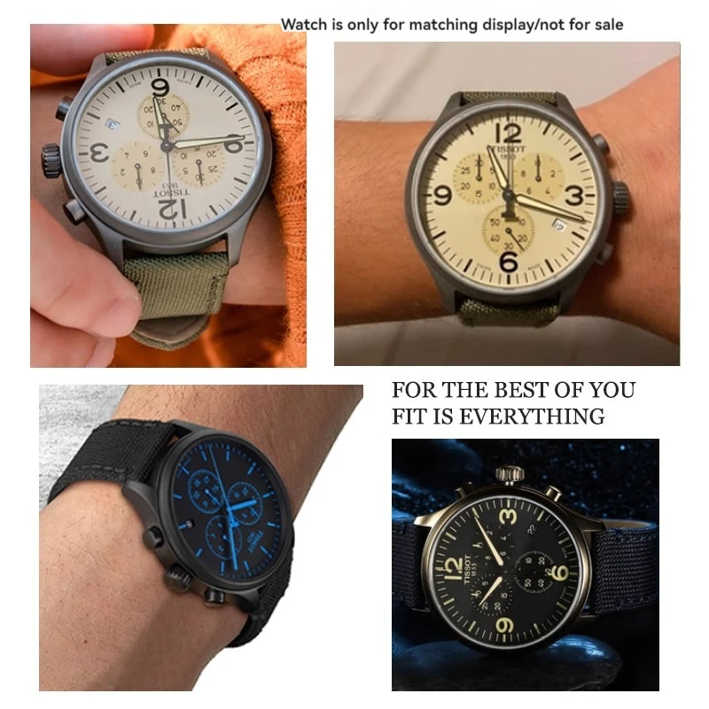 Sport Waterproof Watchband for DW Casio IWC Pilot Tissot Speedy Citizen Timex Men Nylon Canvas Strap 19mm 20mm 22mm 23mm 24mm