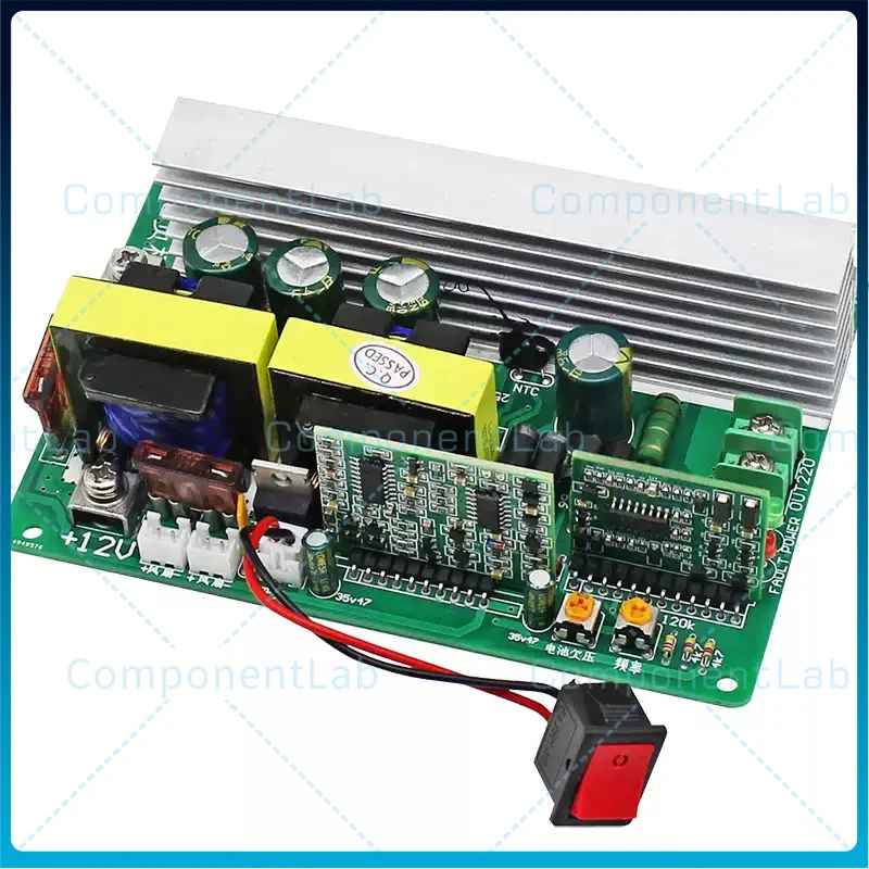 For 600W Modified Sine Wave Inverter Module 12V DC to 110V/220V Adjustable DC-AC Boost Power Board