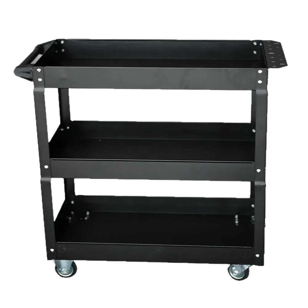 Factory direct sales three-layer maintenance hardware parts storage tool cart multi-functional mobile