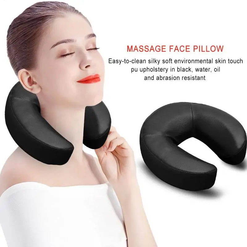 Coussin de repos universel en PVC pour le visage, oreiller de massage pour le visage, coussin d'allaitement doux pour le spa, support de sauna principal