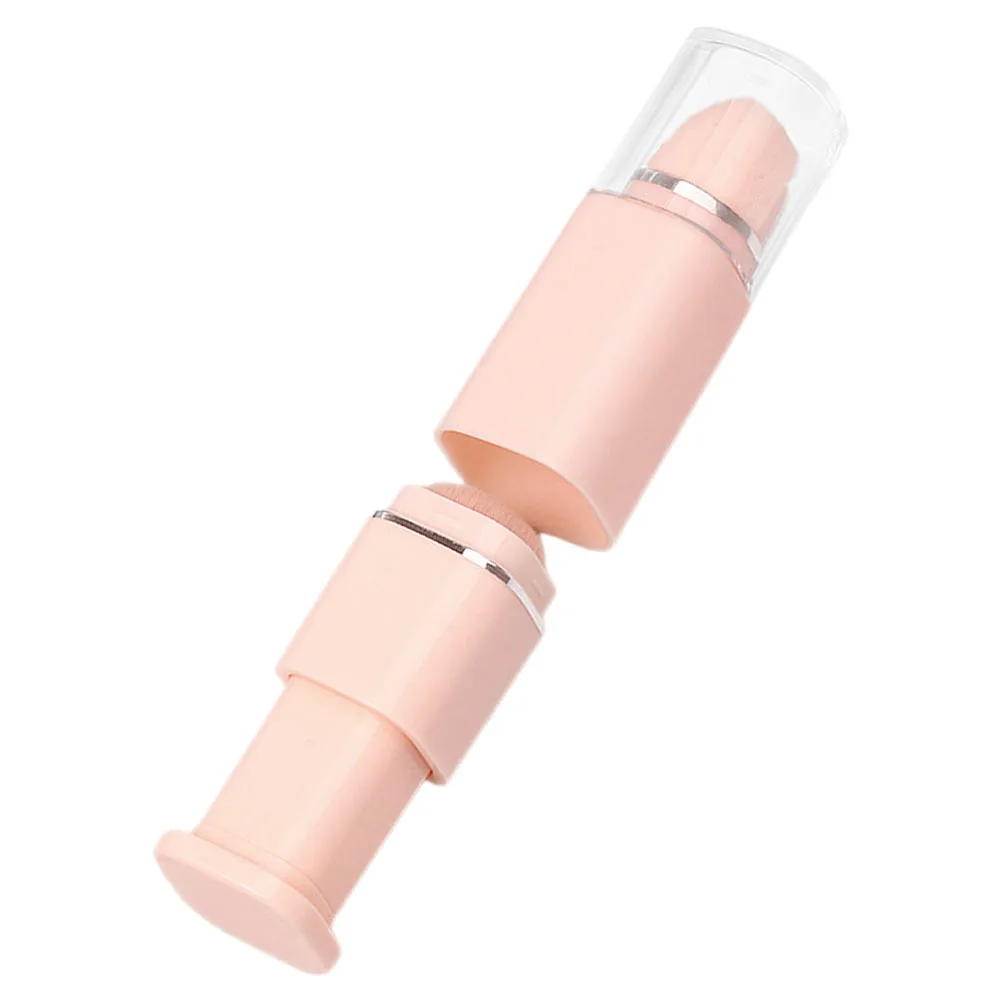 Brocha de Maquillaje Retráctil 2 en 1, Brocha Portátil para Rubor y Base de Maquillaje con Tapa para Viajes y Uso Diario