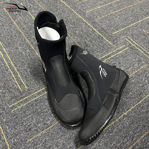 Zapatos de neopreno genuinos para buceo, botas de buceo de alta elasticidad, zapatos suaves y cálidos para pesca submarina, buceo y surf, 5MM