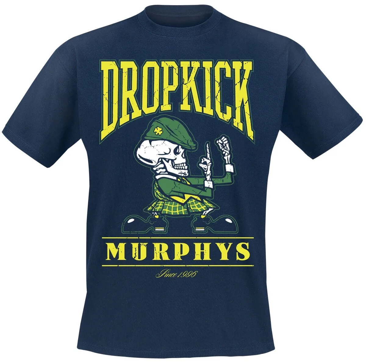 Dropkick Murphys I Keep My Fist Raised Up T-shirt Vintage Punk Print Casual Cotton Tee Unisex Streetwear Navy Top