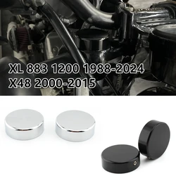 For Harley Sportster XL 883 1200 1988-2024 X48 2000-2015 Motorcycle Upper Fork Stem Covers Nut Caps