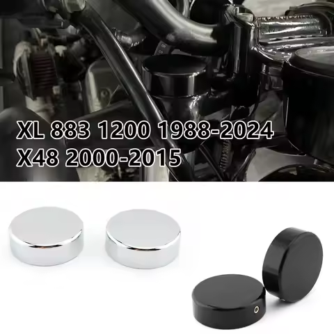 For Harley Sportster XL 883 1200 1988-2024 X48 2000-2015 Motorcycle Upper Fork Stem Covers Nut Caps