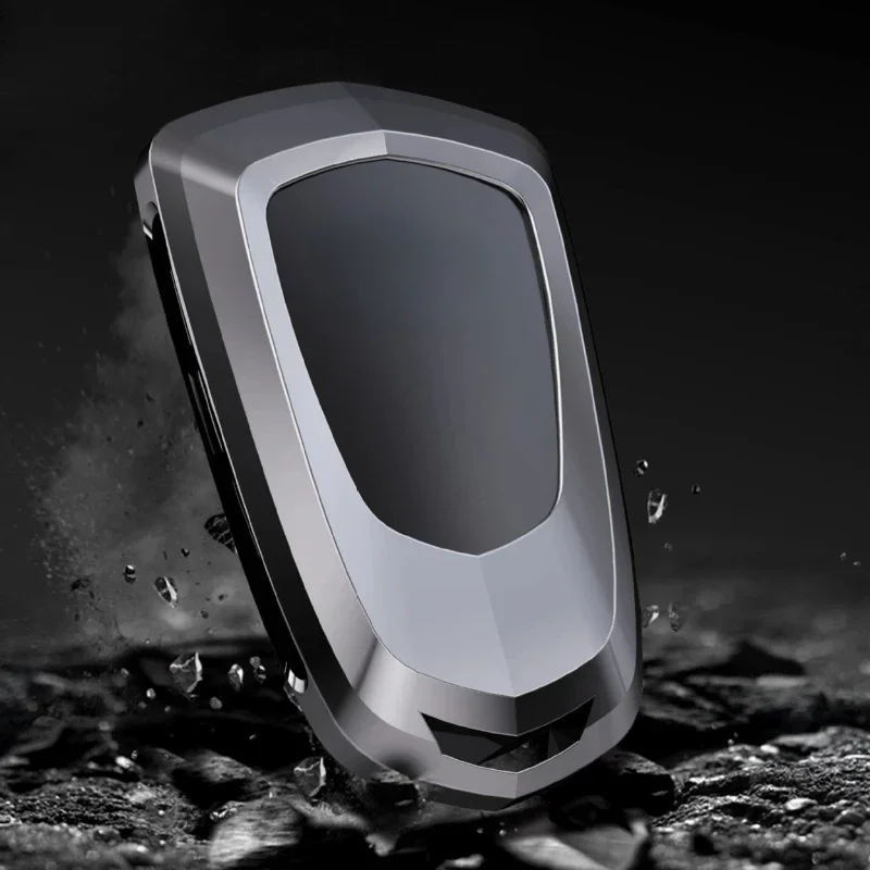 For Cadillac ATSL XT5 XT4 CT6 XTS Zinc Alloy Silver Car Key Protection Shell Cartoon Smart Remote Key Cover Car Accessories