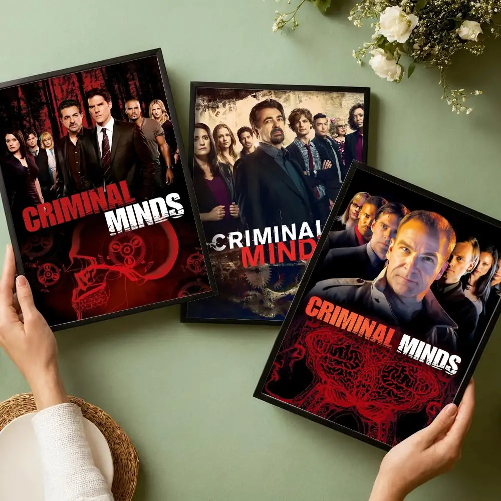 C-Criminal Minds Movie Poster Decorative Wall Art Stickers Mural Photo Print for Home Living Room Hallway Decor
