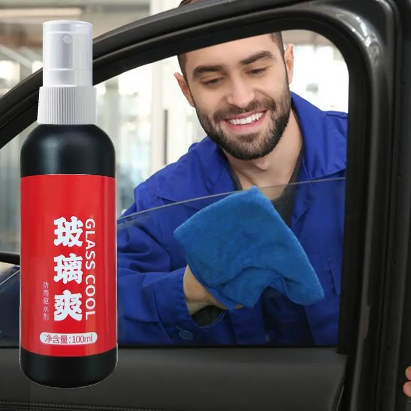 Windshield Water Repeller Car Glass Cleaner 100ml Glass Water Repeller Windshield Rain Repeller Automotive Glass Cleaner For