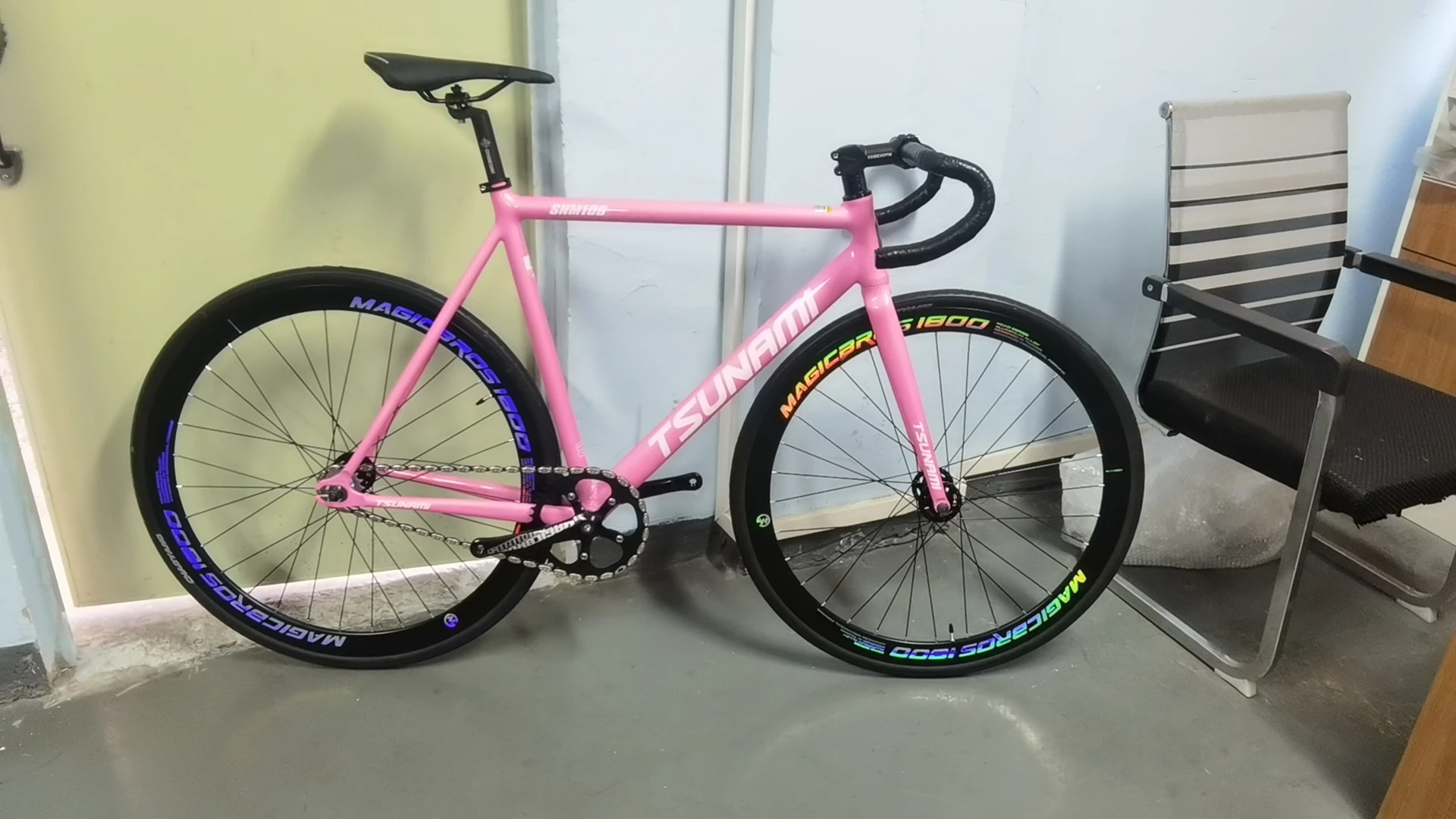 MAGICBROS Fixie Laufradsatz für Bahnrad mit V-Bremse, 40MM 60MM Clincher Einzelgang-Fahrradlaufräder 700C für Fixed-Gear-Bikes – Detail 16