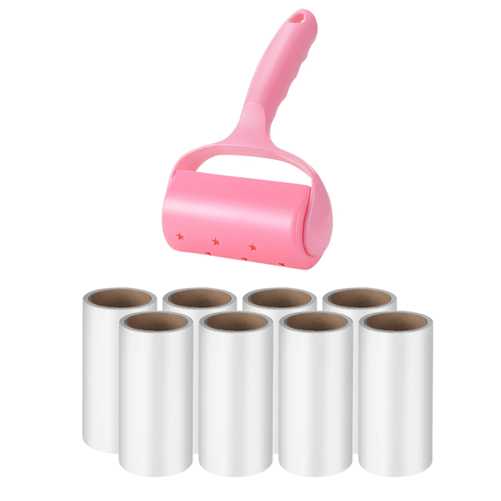 

Lint Roller Hair Removal Tool Strong Adhesiveness No Marks Durable Plastic Long Lasting Hanging Hole Easy Storage Dust Cover