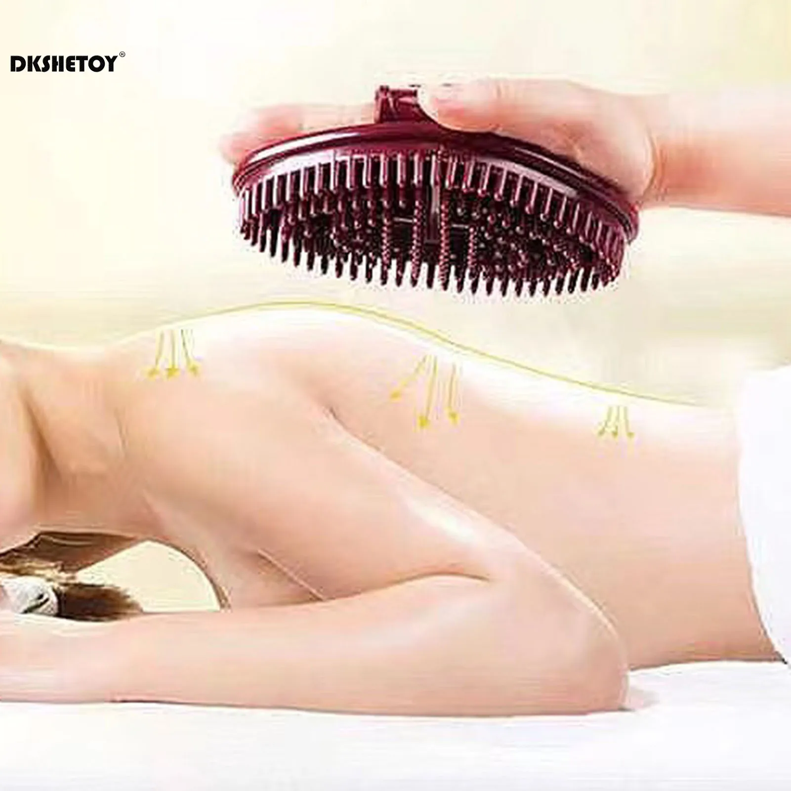 1/2/4pcs Body Spa Massage Brush Five Elements Relaxing Anti Fatigue Massage Brush Beauty Salon Special Handheld Gua Sha Tools