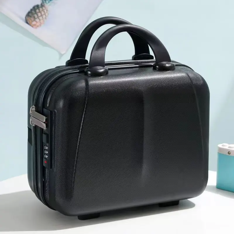 Portable Travel Hand Luggage Cosmetic Case With Password Lock Makeup Storage Bag Boarding Luggage Organizer Case Festival Gift