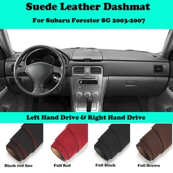 For Subaru Forester SG 2003 2004 2005-2007 Suede Leather Dashmat Dashboard Cover Pad Dash Mat Car-Styling Accessories LHD RHD