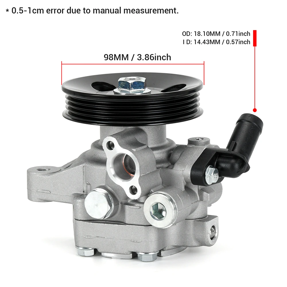 

Power Steering Pump w/ Pulley Compatible for Honda Civic 1.7L L4 01-05 06561PLA505RM 21-5267