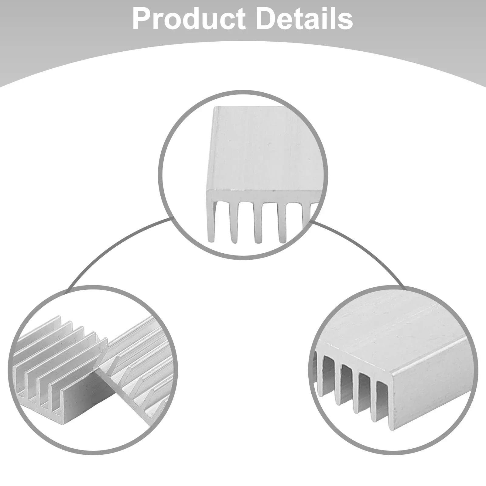 Radiador de ordenador de aluminio, repuesto práctico de alta calidad, 10 piezas, Chip disipador térmico de aluminio, refrigeración