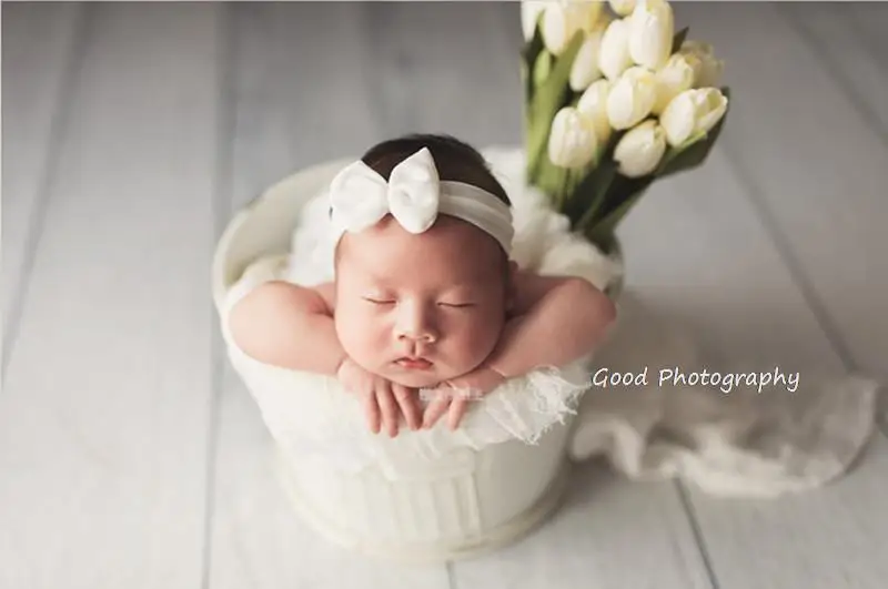 Newborn photography props simulation tulip fake flower studio baby, one-month baby, 100-day photo decoration