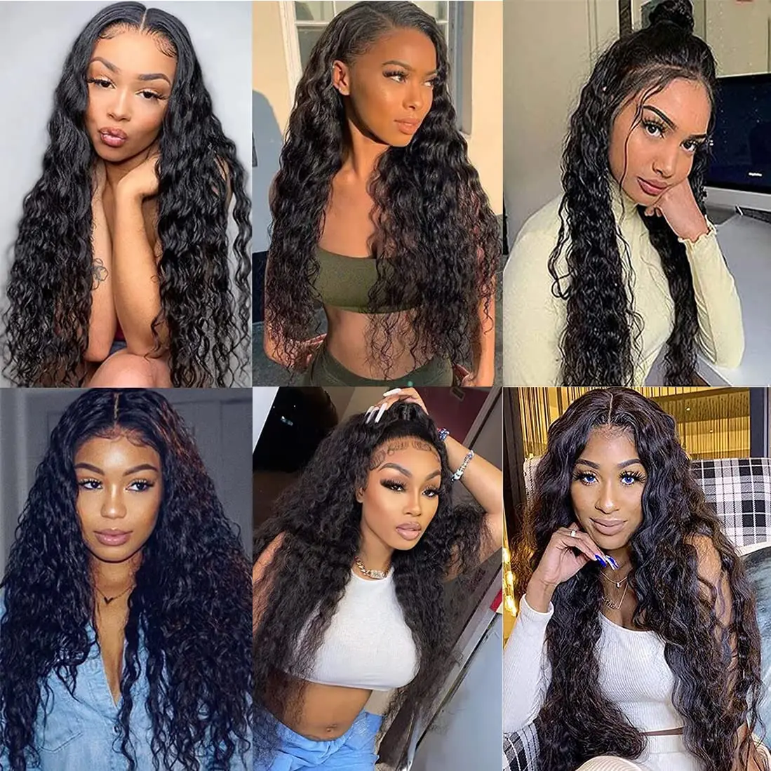 Brazilian Human Hair Bundle Water Wave Human Hair Bundles 1 Pcs/Lot Sew In Hair Extensions Natural Black 8-30 inch Hair Weave