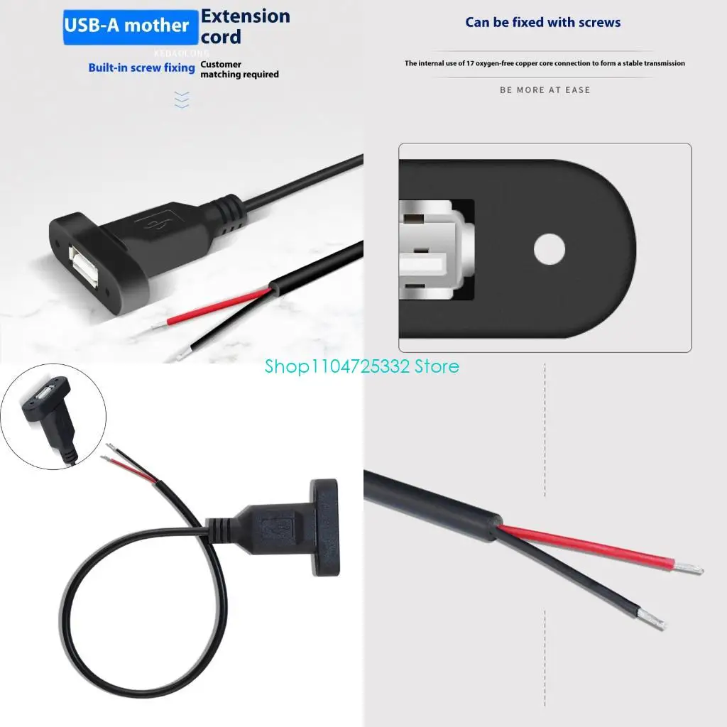 

Кабель питания P5EA 2PIN USB женский до 2 -контактных проволочных зарядных шнуров