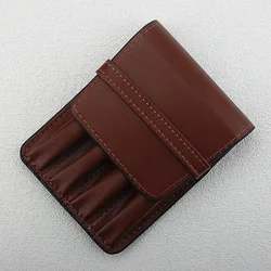 Retro Fountain Pen Case PU Leather Handmade Pencil Bag Pen Cover Stationery Creative Protective Cover School Supplies