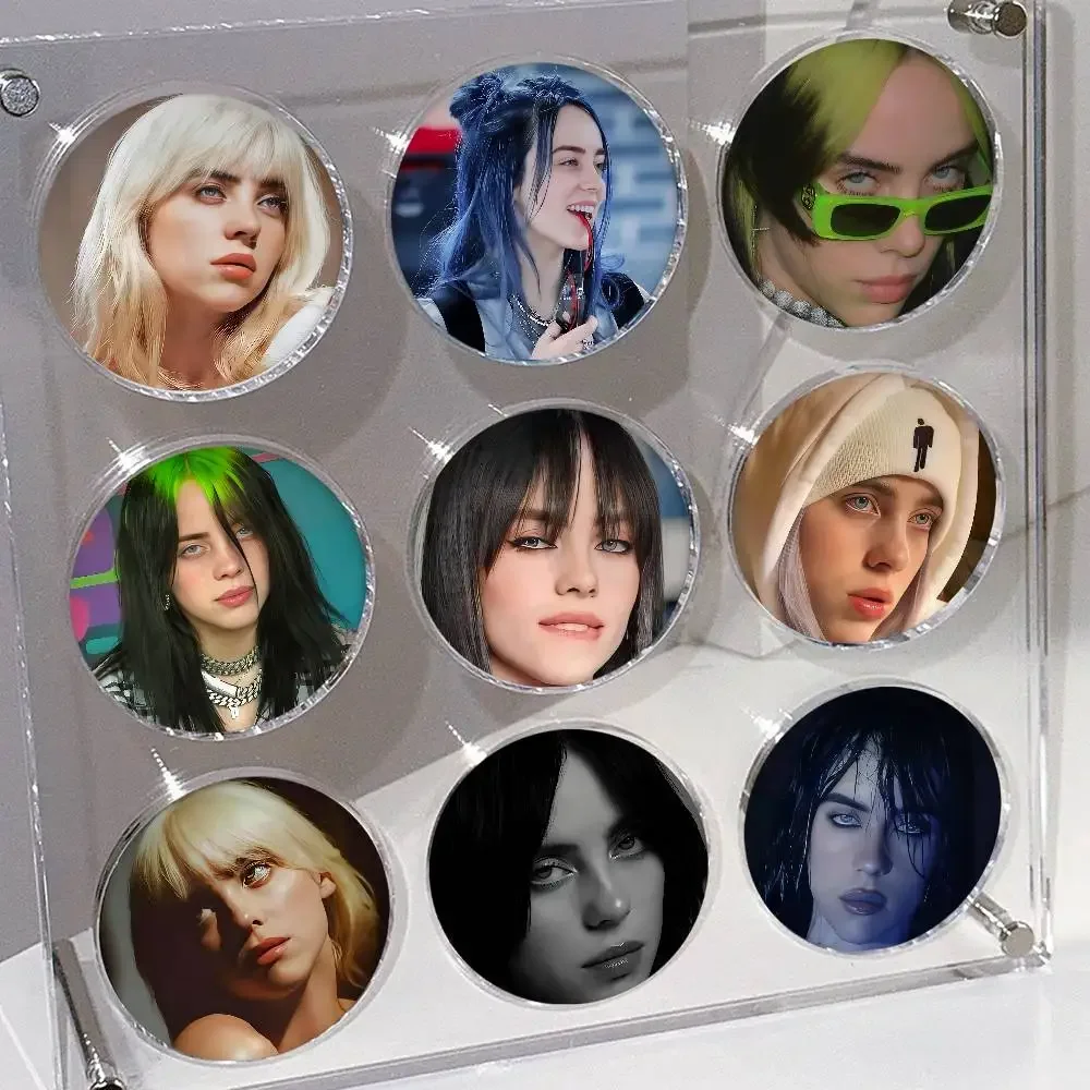 Singer-Songwriter B-BillieS Badges Button Round Creative Pin Brooch Badge Bag Decor Accessories Fans Collect Friends Gifts