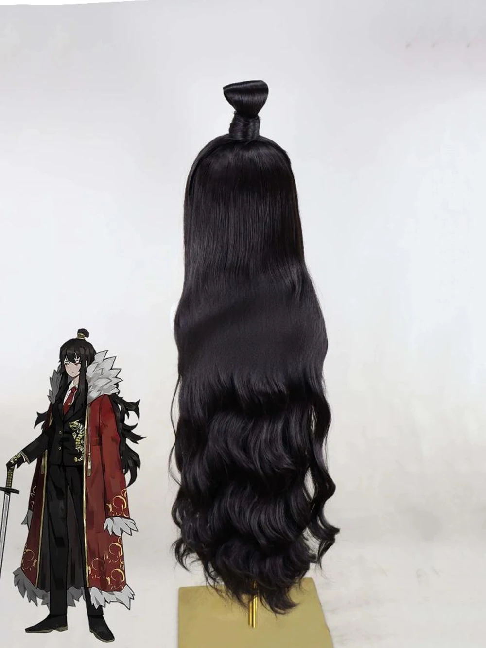 Data A Live Kurumi Tokisaki Peruca Cosplay – Cabelo Sintético Longo Ondulado Resistente ao Calor para Anime e Halloween