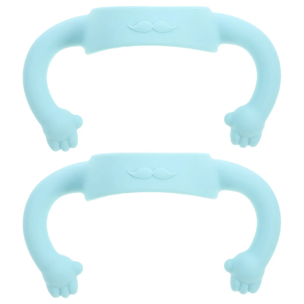 

2Pcs Baby Bottle Grip Silicone Handle for Newborns Easy to Clean Simple Design Bottle Handle