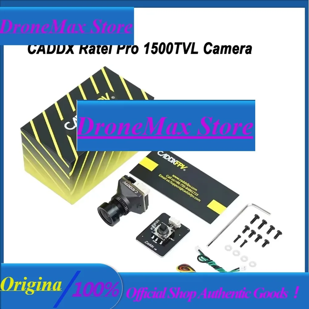 DroMaCADDXFPV Ratel Pro Analog Camera 1500TVL 9.5g Super WDR 4.5V-27V NTSC/PAL CMOS FPV Starlight Night Vision Blacklight Camera