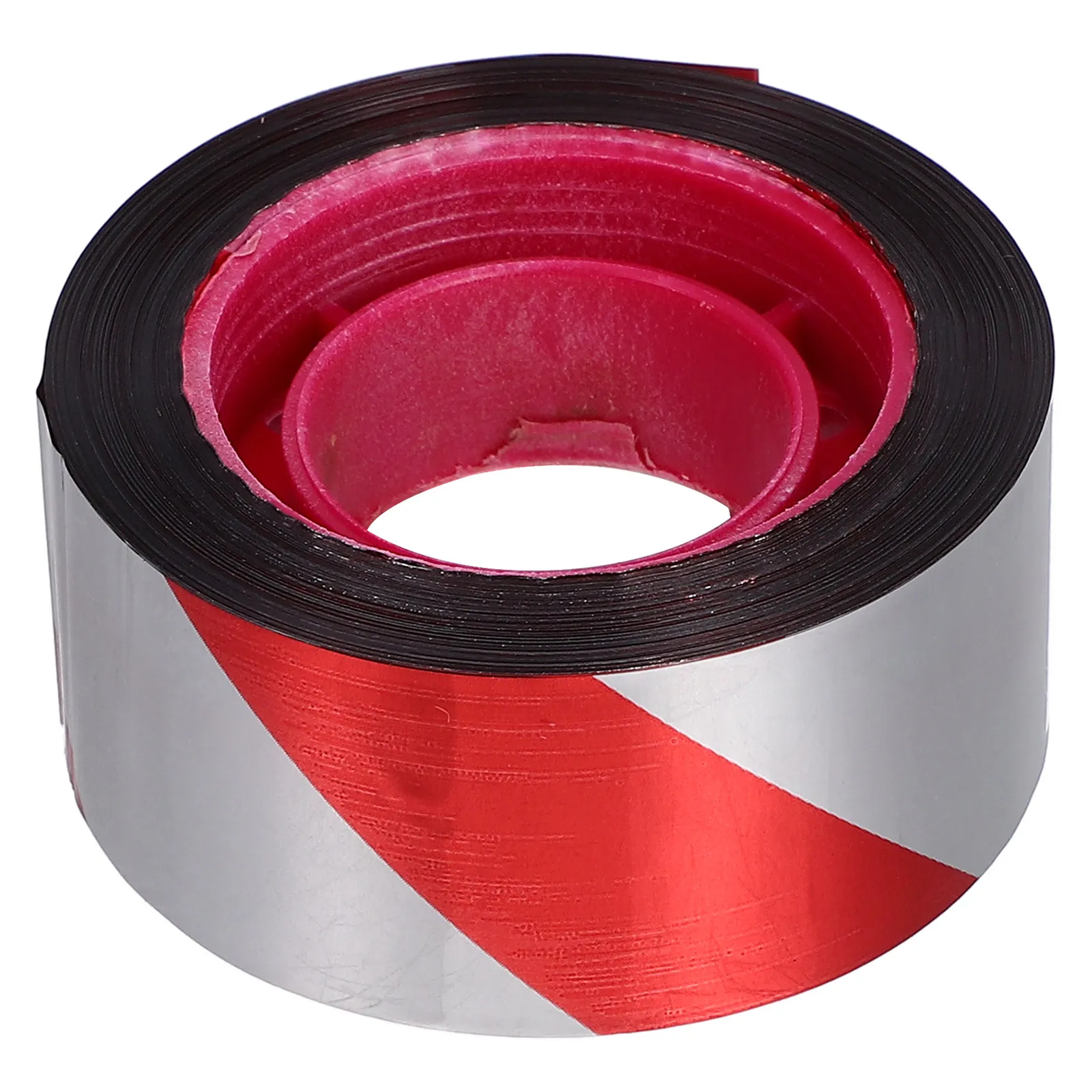 

10 Rolls Waterproof Hazard Warning Tape 2.4cmx50m Red White Barrier for Construction Zone Floor Pipe Marking