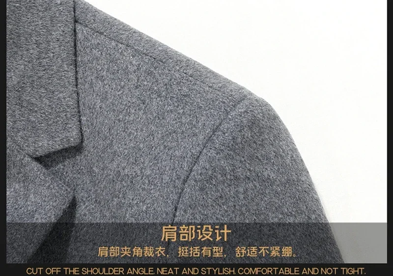 

High Quality Men's Wool Blazer Jacket New Single Breasted Male Cashmere Jacket Coat Business Formal Cashmere Blazers Clothes