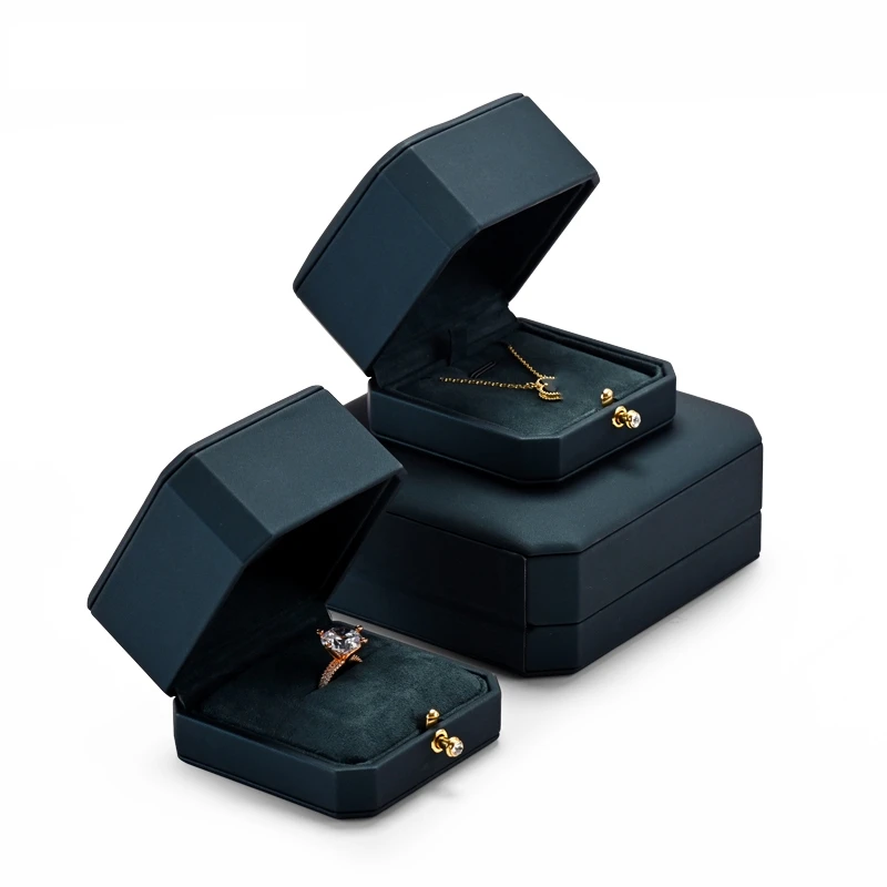 Oirlv Royal Blue Jewelry Box Wedding Ring Box Well Designed Jewelry Boxes For Bracelet Necklace Earrings Pu Leather Jewelry Box