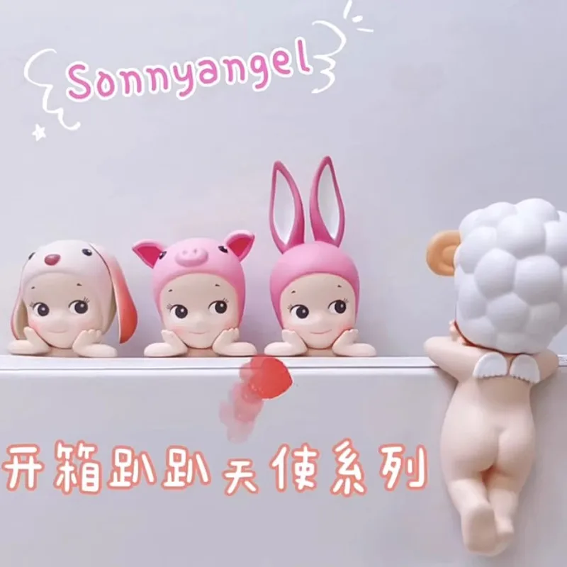 

Original Sonny Angel Paddy Angel Series Blind Box Cute Computer Decoration Cheek Bunny Ornaments Kawaii Dolls Action Figures Toy