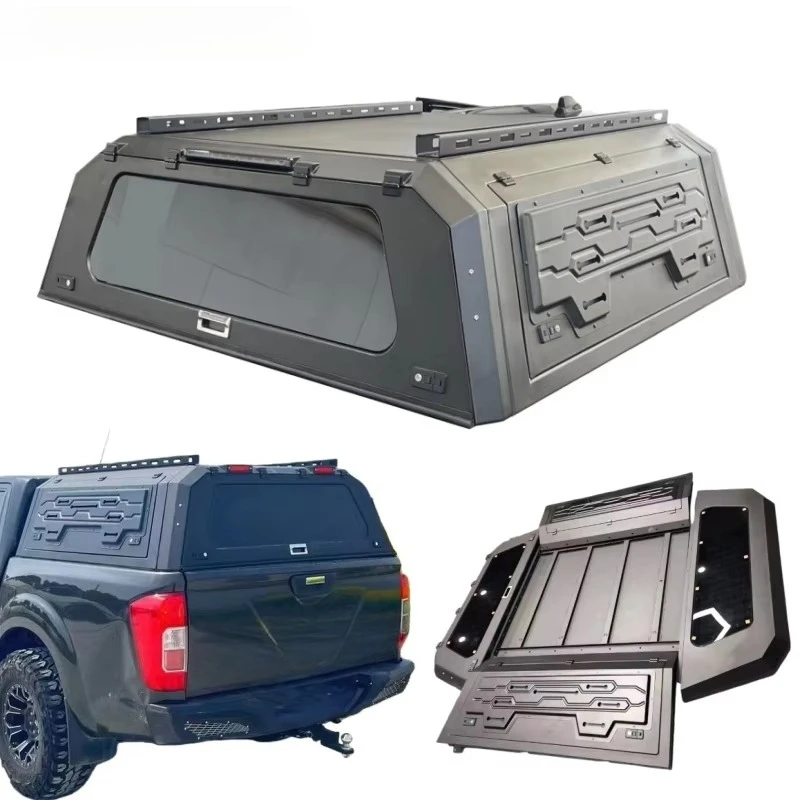 Hot Sale Pickup Bed Topper Ute Camper Shell Aluminum Hardtop Truck Canopy for 2014 2018 2019 Navara D23 D40