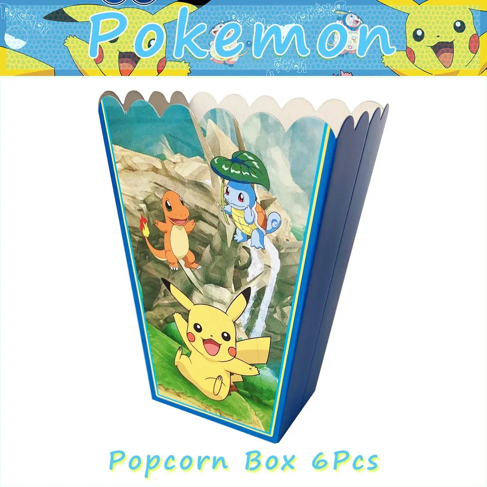 Anime Pokemon Pikachu Paper Tableware Party Accessories Supplies Plate Cup Napkins Children's Holiday Birthday Party Decorations