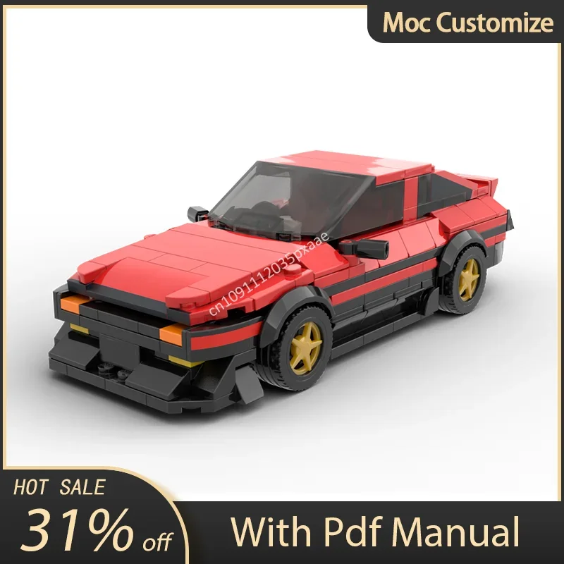 

314pcs Moc Toyotas AE86 GT-Apex In Speed Champions Supercar Building Blocks Assembly Creativity Racing Bricks Toys Kids Gifts