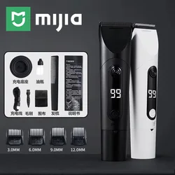 Mijia Electric Hair Clipper Shaver Men Beard Professional Wireless Rechargeable Titanium Alloy Blade Shavers Trimmers