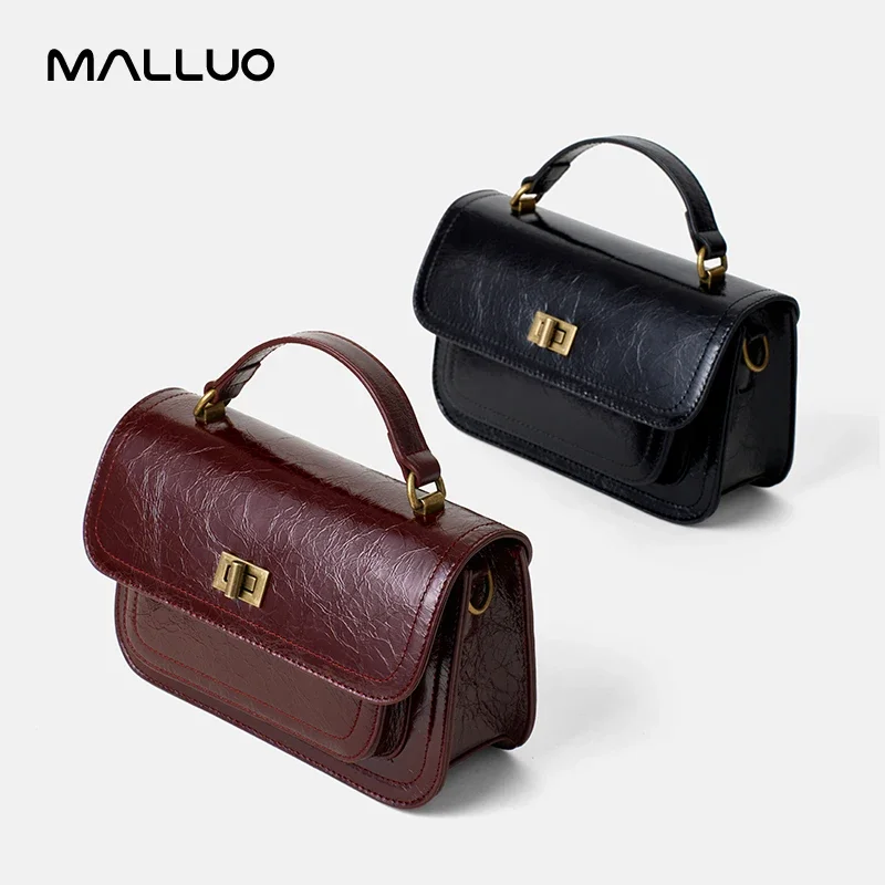 Women's Genuine Cow Leather Shoulder Bags Female Fashion Versatile Designer Luxury Crossbody Bag Ladies Retro Handbags for lady