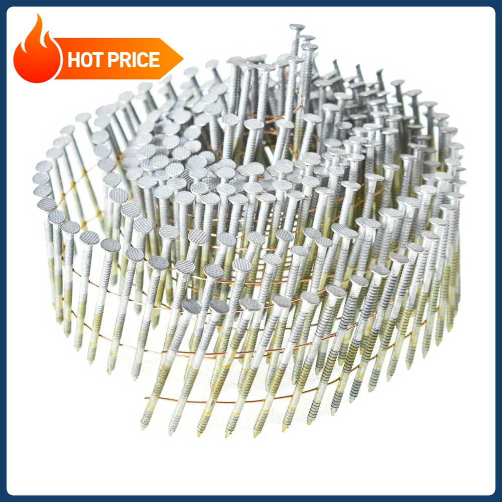 3600 peças 2 "x 0,092" 15 graus de cabeça redonda completa unhas novas