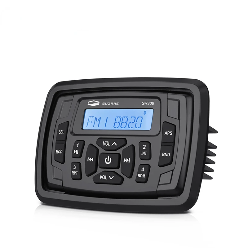 New Marine Audio Yacht Radio Bluetooth Player Motorcycle USB Waterproof MP3/SPA