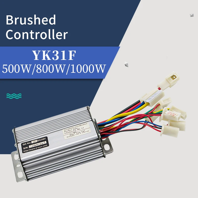 E Bike Scooter Bicycle Controller 36V 48V 1000W 30A 800w DC Brushed For Skateboard Part Fit Battery Motor Engine Part YK31F