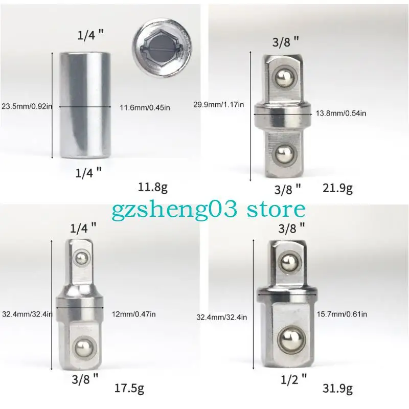U75C Multipurpose Socket Adapter Builts to with Stand Ush and Corrosion 3/8 to 3/8