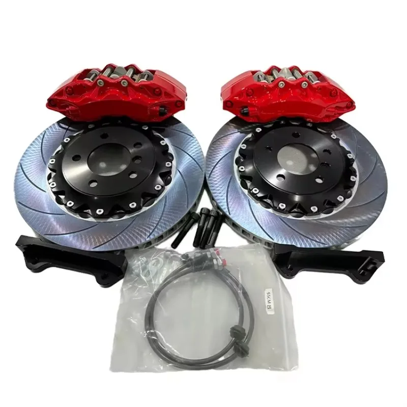 Kit de Mejora de Frenos Grandes, Caliper GT6 de 6 Pistones, Pastillas de Freno Cerámicas para Toyota, BMW M3 E90 E92 M3 E46 Abarth Audi