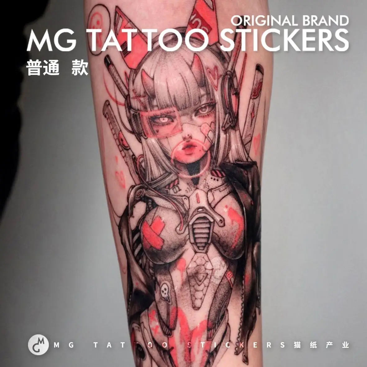 Japanese Anime Temporary Tattoo Art Lasting Fake Tattoo for Woman Arm Cartoon Girl Sticker Waterproof Tatuajes Temporales