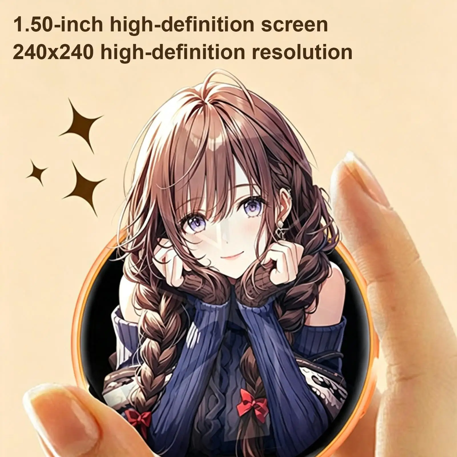 Electronic Badge Anime Smart Touchscreen Electronic Wearable Wireless Pin Badge For Fans Backpacks Hoodies Hats Bags Cosplay