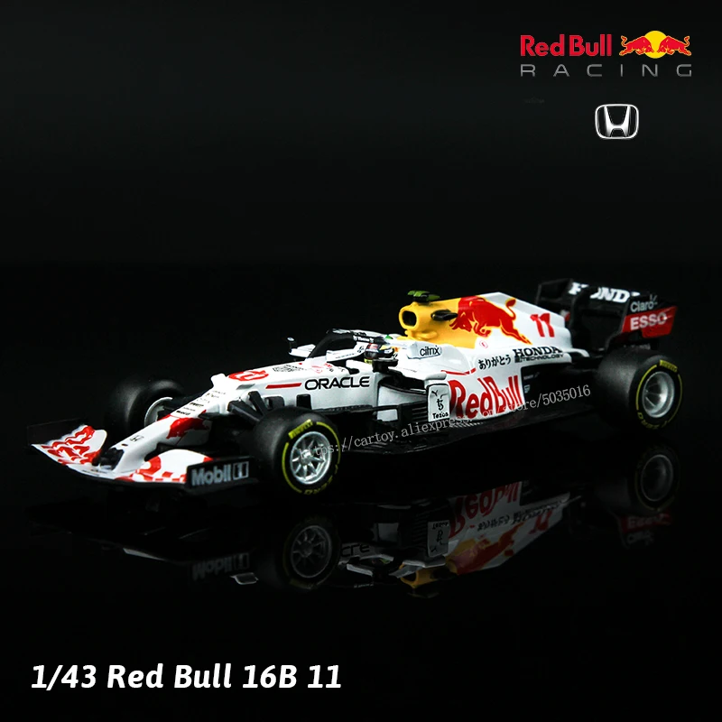 Bburago 1:43 2021 F1 Red Bull Racing RB16B Türkiye Special Edition 1# Verstappen 11#  Perez racing model simulation car model