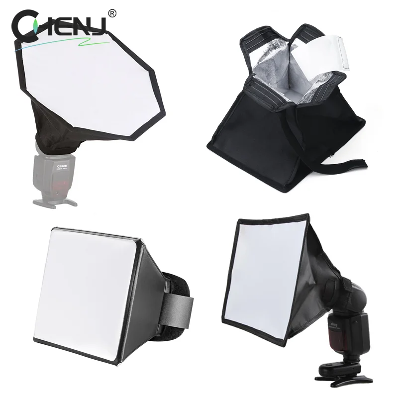 1 Uds. Difusor de Flash plegable Softbox fotografía profesional Universal Mini difusor de fotos caja de luz suave para cámara