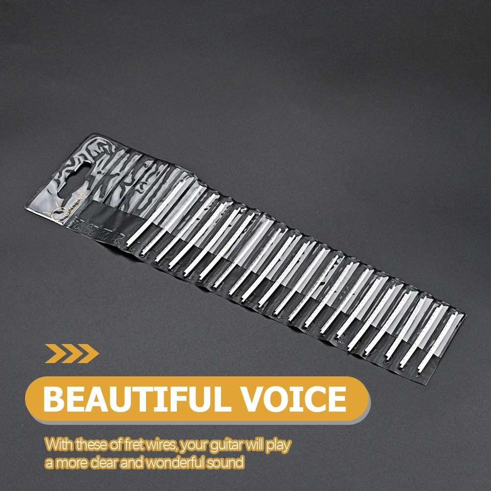 

20pcs 2.2Mm Stainless Steel Durable For Electric Accessories Replacement Metal Fretwire Fingerboard Bass Replacement Wires