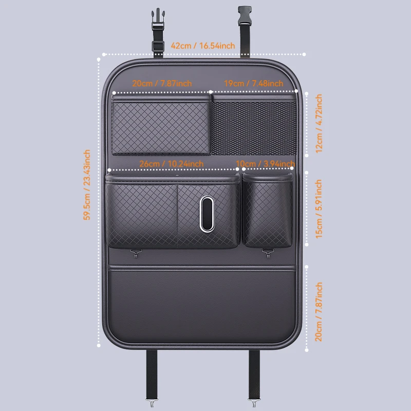 Leather Car Seat Organizer 2