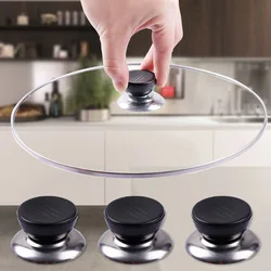 Universal Pot Pan Lid Top Replacement Knob Kitchen Silicone Glass Saucepan Casserole Kettle Cover Holding Handle