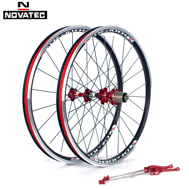 Bicycle Wheelset 20inch Novatec A271/F372SB V Brake 451 406 4bearing 7-11speed 20 24H Aluminum alloy Folding bike wheels