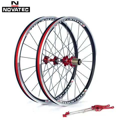 Bicycle Wheelset 20inch Novatec A271/F372SB V Brake 451 406 4bearing 7-11speed 20 24H Aluminum Alloy Folding Bike Wheels